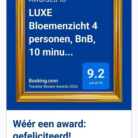Luxe Bloemenzicht 4 Personen, Bnb, 10 Minuten Zee 4*