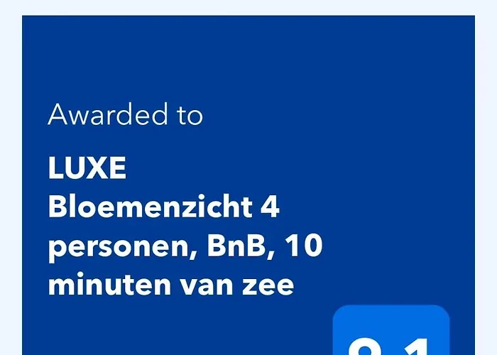 Luxe Bloemenzicht 4 Personen, Bnb, 10 Minuten Zee Panzió